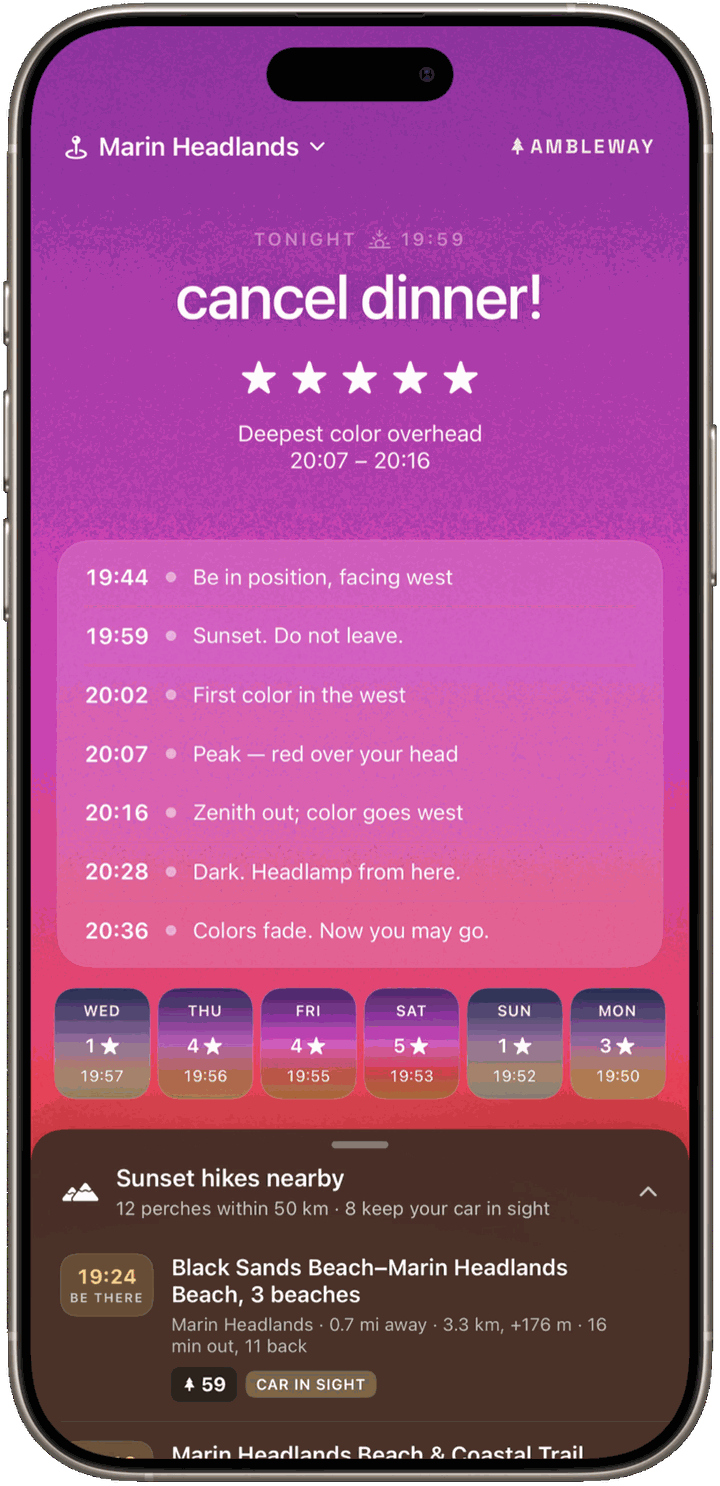 Tonight's run of show, minute by minute